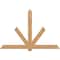 Ekena Millwork Kennewick Timber Gable Bracket, Western Red Cedar, 84"W x 56"H x 3 1/2"D x 5 1/2"F, 16/12 Pitch GBW084X56X0406KEN00SWR - alternate 1